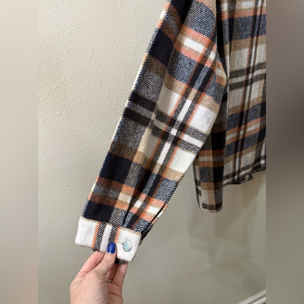 Multicolor Plaid Utility Jacket/Shacket - image 3